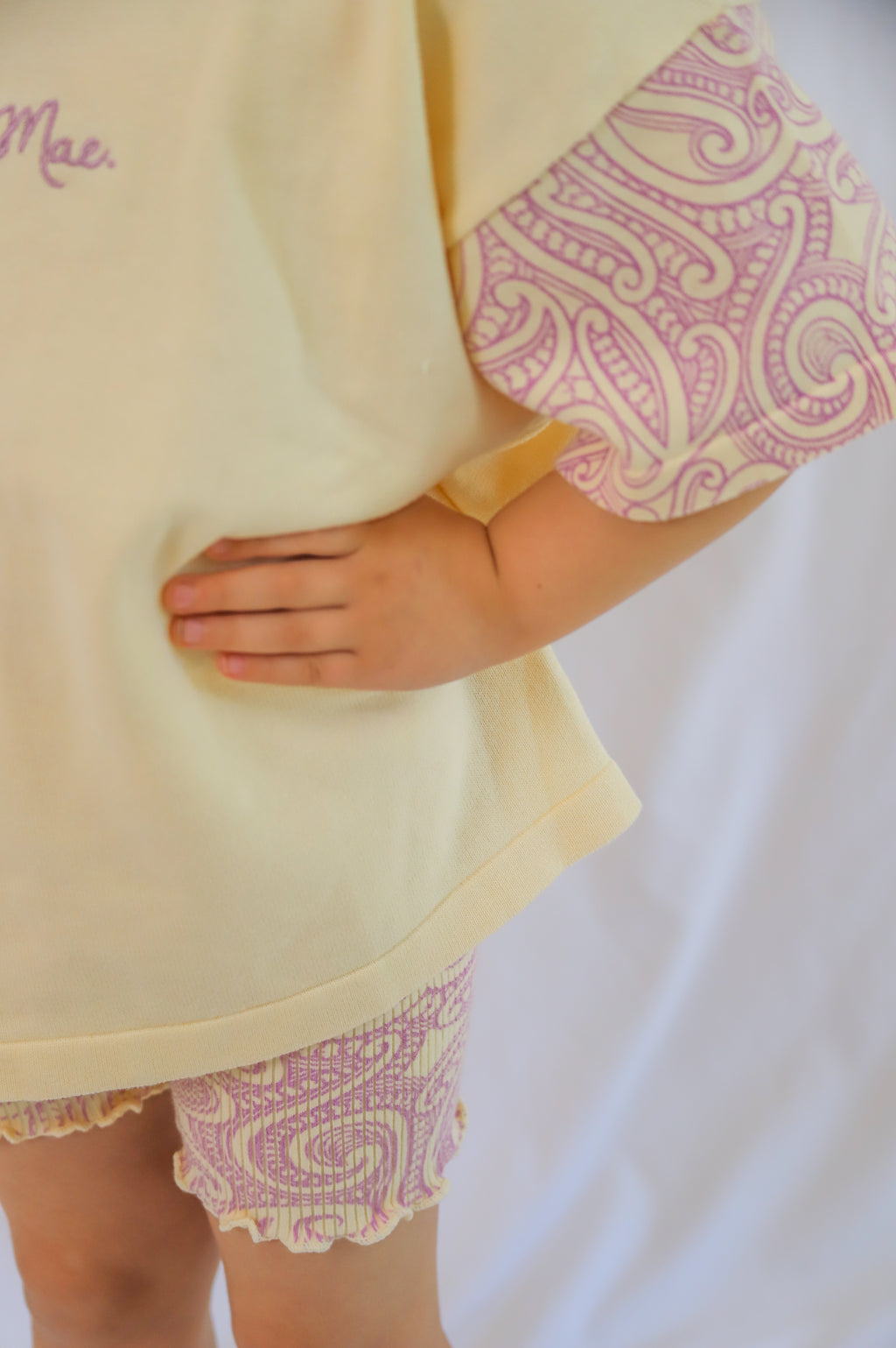 Basics knitted oversized tee - The wolf -  Dahlia