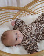 knit Romper - The wolf - Walnut