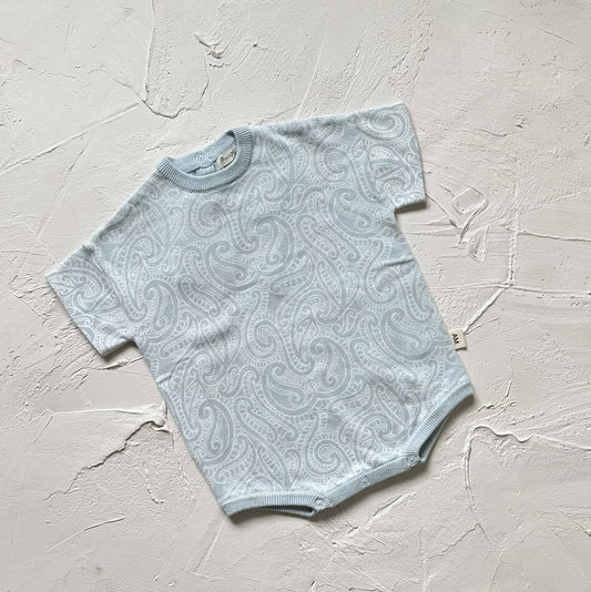 Tee Romper - The Wolf - Sky