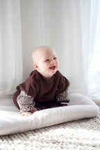 The wolf cosy suit - Chocolate brown