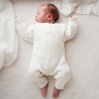 Classic chunky knit romper - Snow