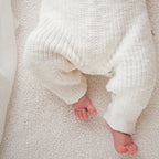 Classic chunky knit romper - Snow