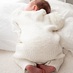 Classic chunky knit romper - Snow