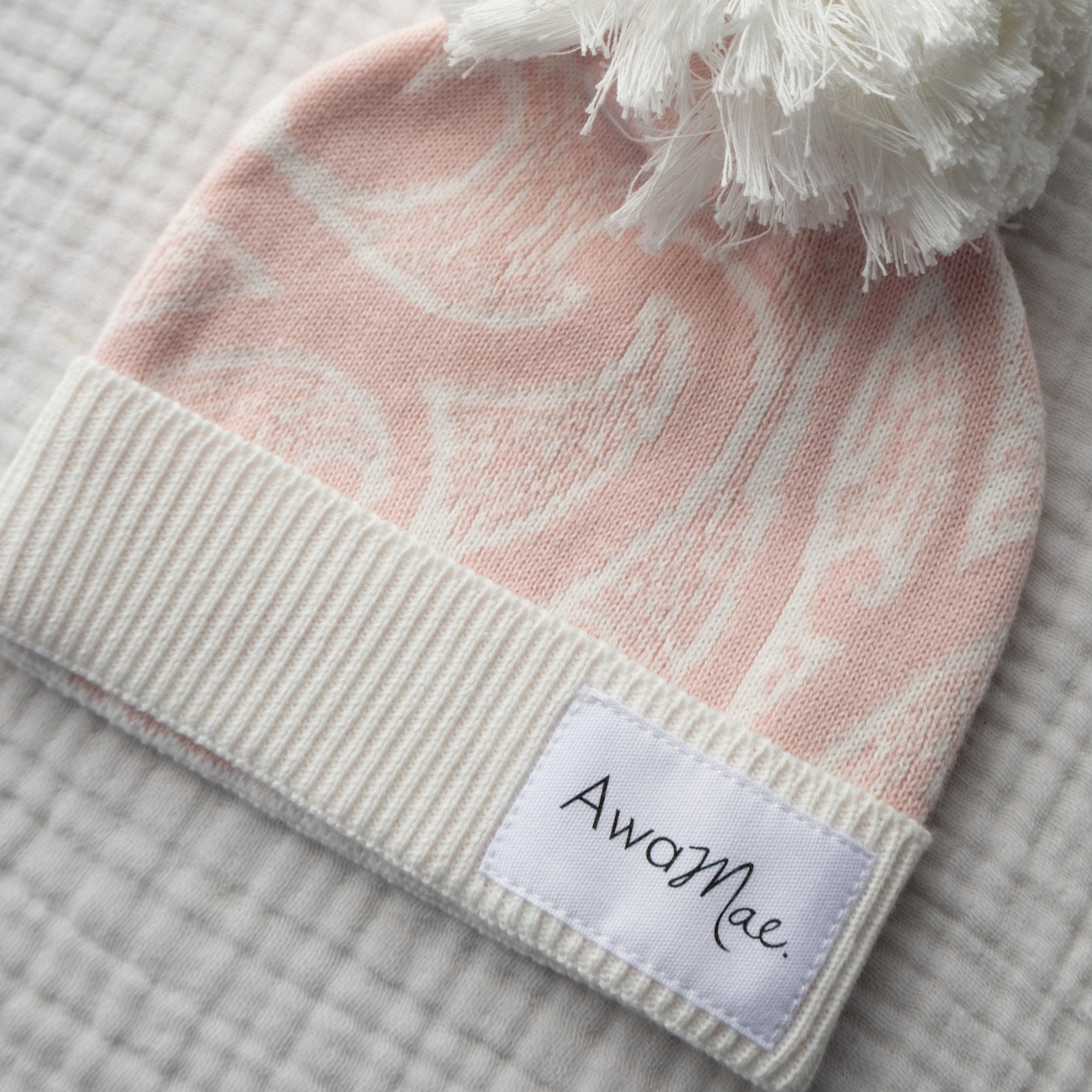 Te aroha o te mātua - The love of a parent- Knitted Beanie -Pink