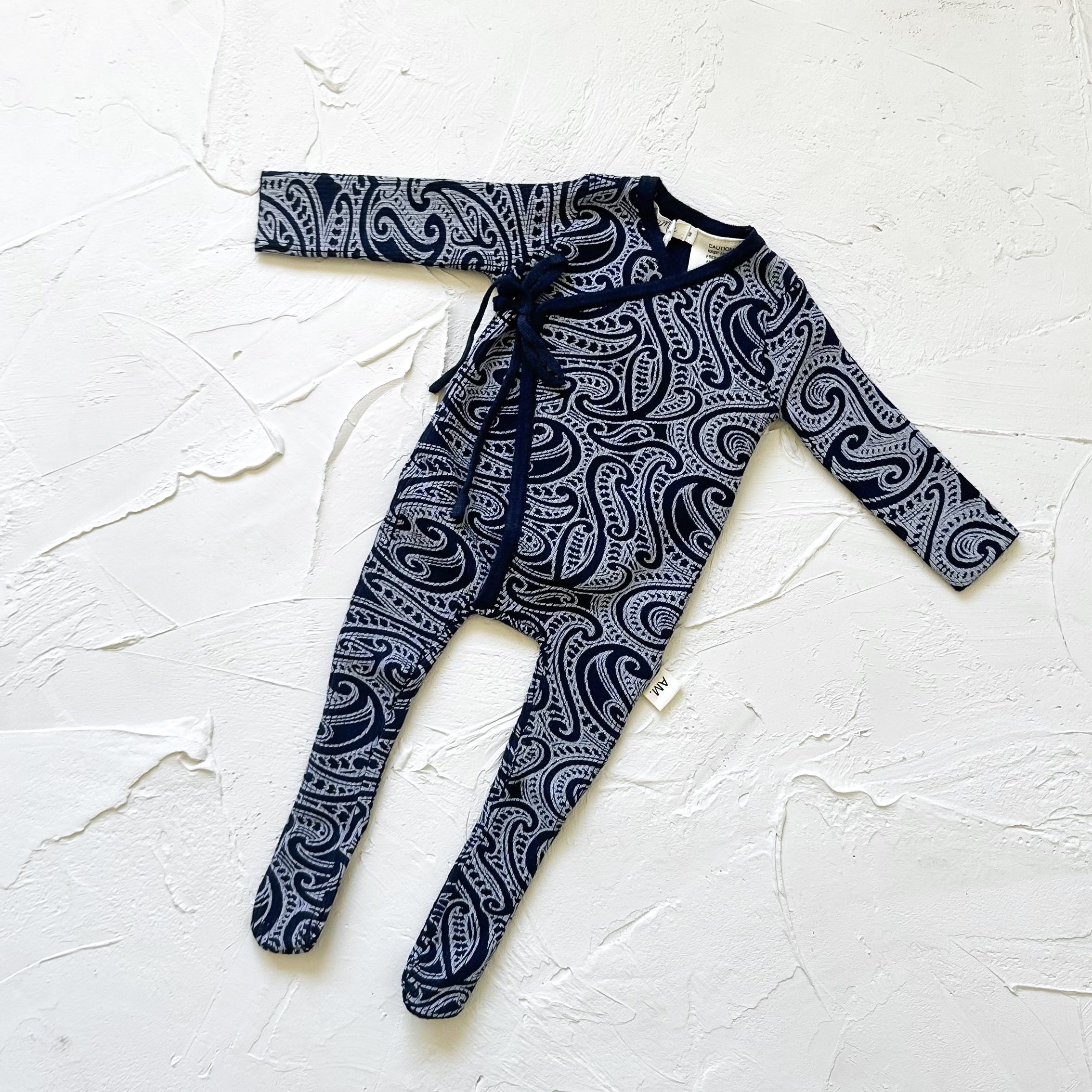 Basics ribbed knit Onesie- The wolf-  Midnight