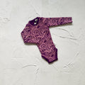 Basics ribbed knit bodysuit- The wolf- Plum SECONDS