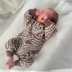 knit Romper - The wolf - Walnut