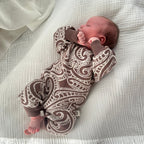 knit Romper - The wolf - Walnut