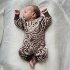 knit Romper - The wolf - Walnut