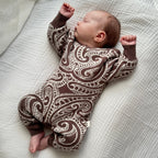 knit Romper - The wolf - Walnut
