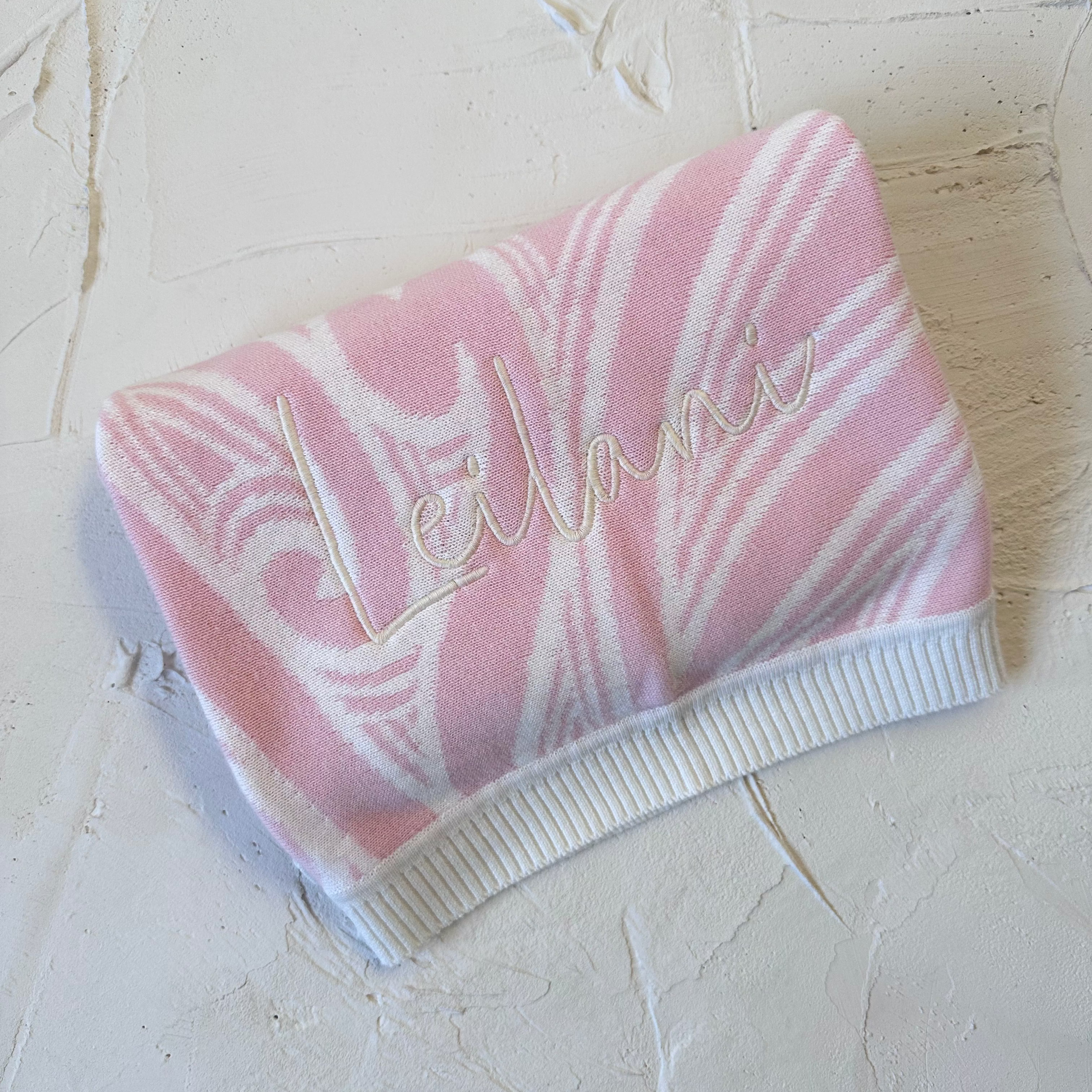 Te aroha o te mātua - The love of a parent- Knitted pēpi blanket- Pink