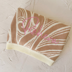 Te aroha o te mātua - The love of a parent- Knitted pēpi blanket- Cream/beige