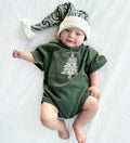 PREORDER - Meri Kirihimete Tee Romper - The Wolf - Green - PREORDER