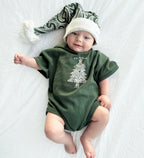 PREORDER - Meri Kirihimete Tee Romper - The Wolf - Green - PREORDER