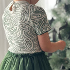 PREORDER - Christmas Tulle Dress - The wolf - Green -PREORDER