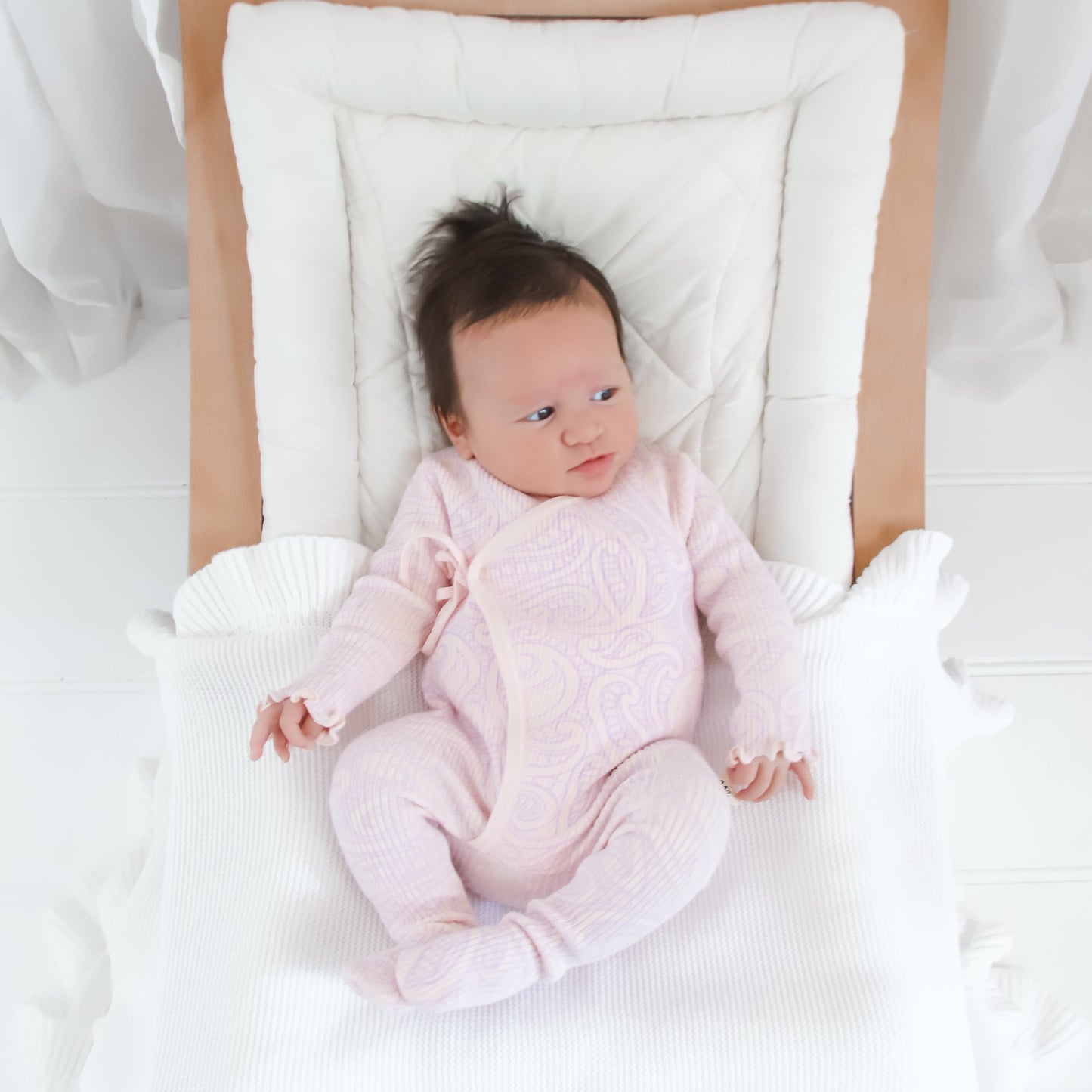 Basics ribbed knit Onesie- The wolf- Petal & Bloom