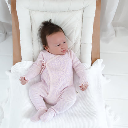 Basics ribbed knit Onesie- The wolf- Petal & Bloom