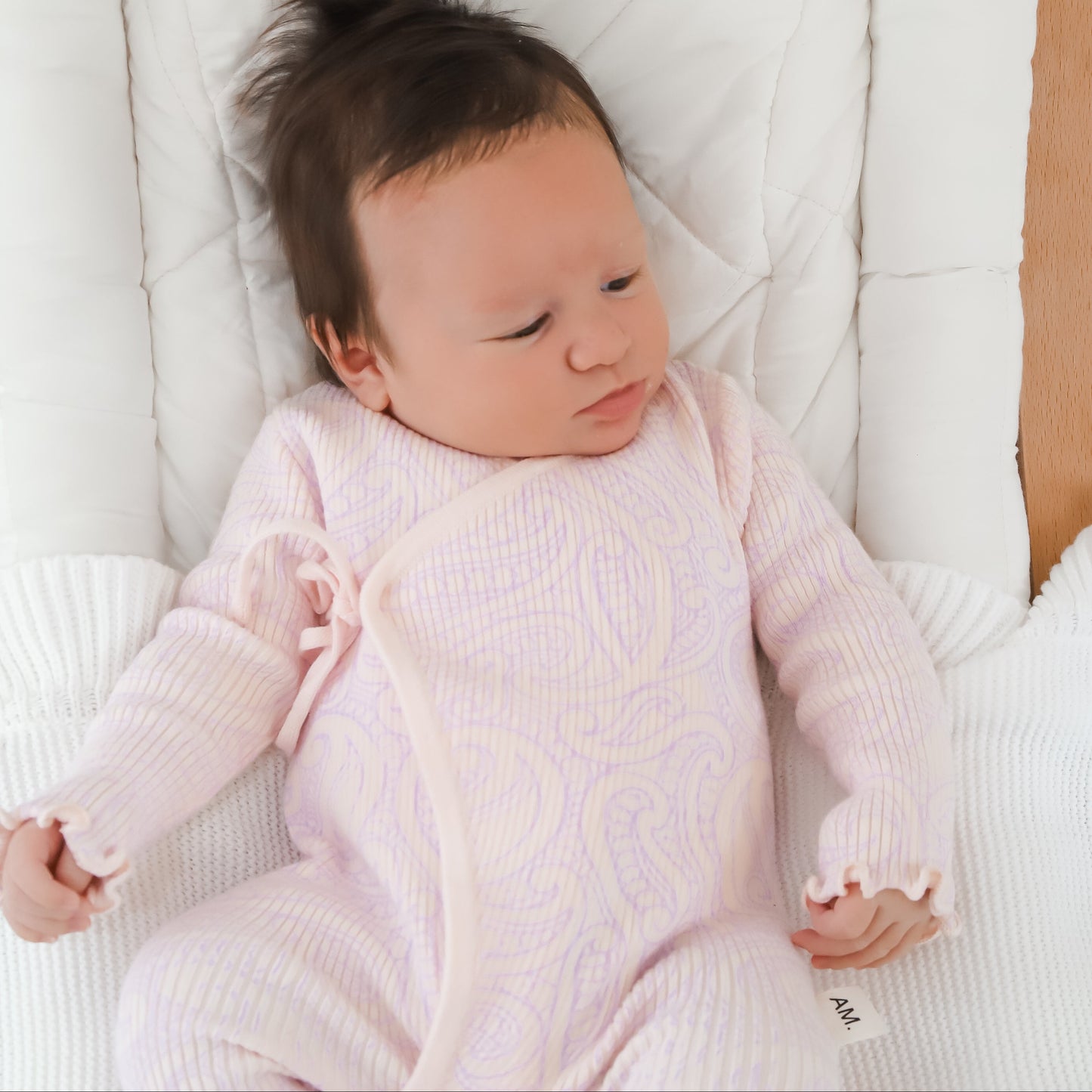 Basics ribbed knit Onesie- The wolf- Petal & Bloom