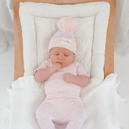 Basics ribbed knit bodysuit short sleeve- Petal & Bloom