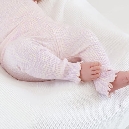 Basics ribbed knit leggings- The wolf- Petal and bloom