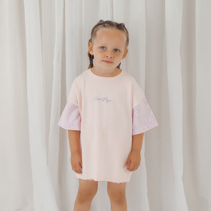 Basics knitted oversized tee - The wolf - Petal & Bloom