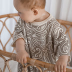 Knitted Tee Romper - The Wolf - Sable