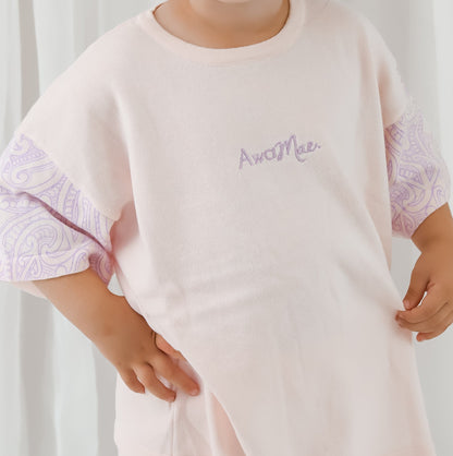 Basics knitted oversized tee - The wolf - Petal & Bloom