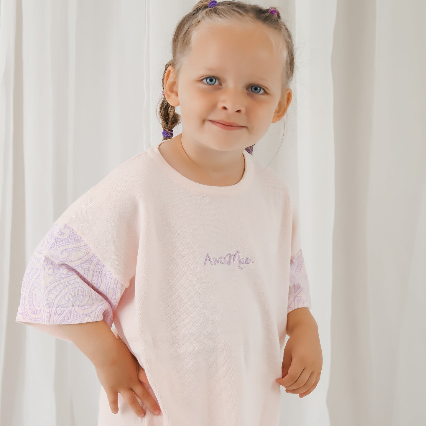 Basics knitted oversized tee - The wolf - Petal & Bloom