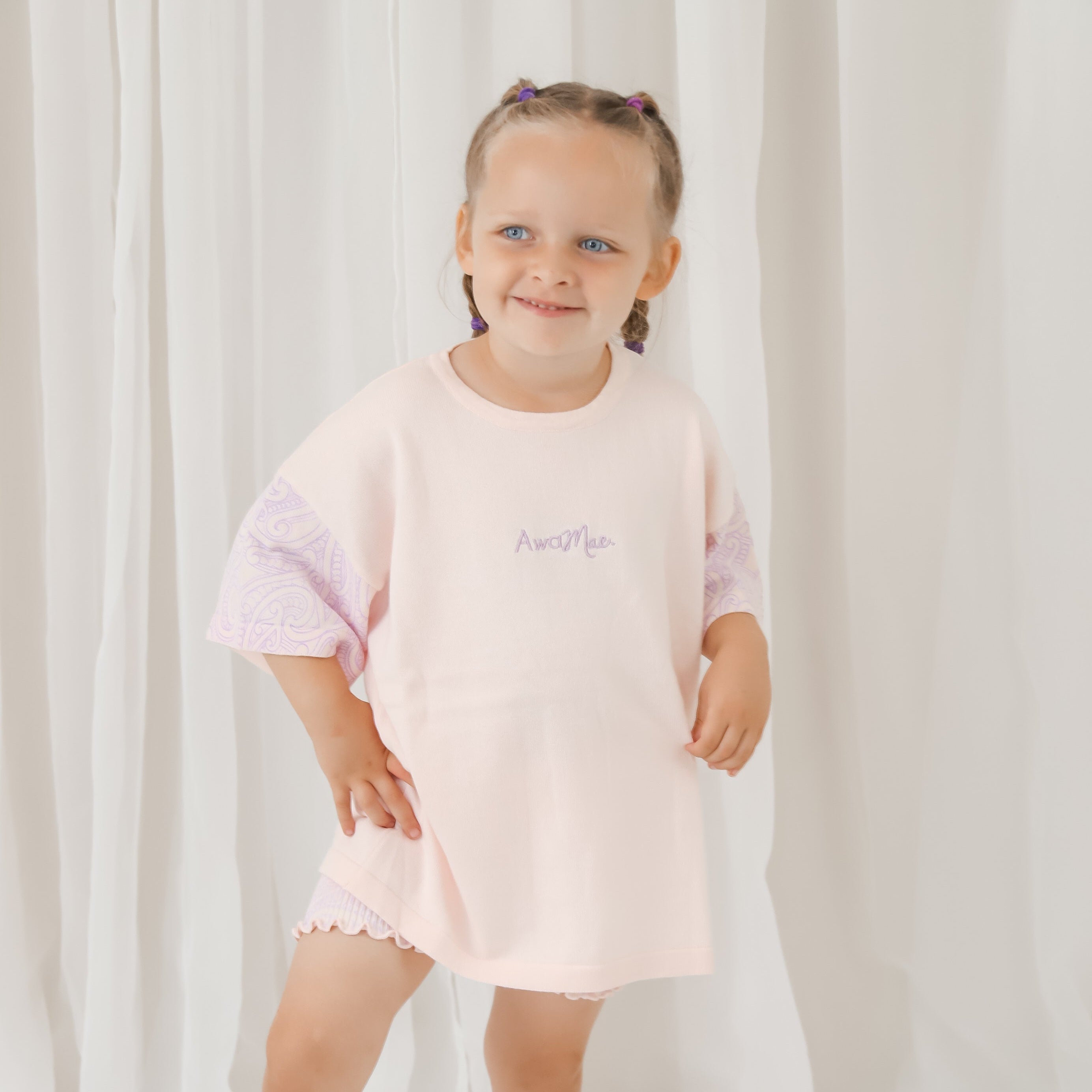 Basics knitted oversized tee - The wolf - Petal & Bloom