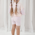 Basics ribbed knit Bike Shorts- The wolf- Petal & bloom