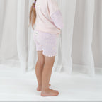 Basics ribbed knit Bike Shorts- The wolf- Petal & bloom