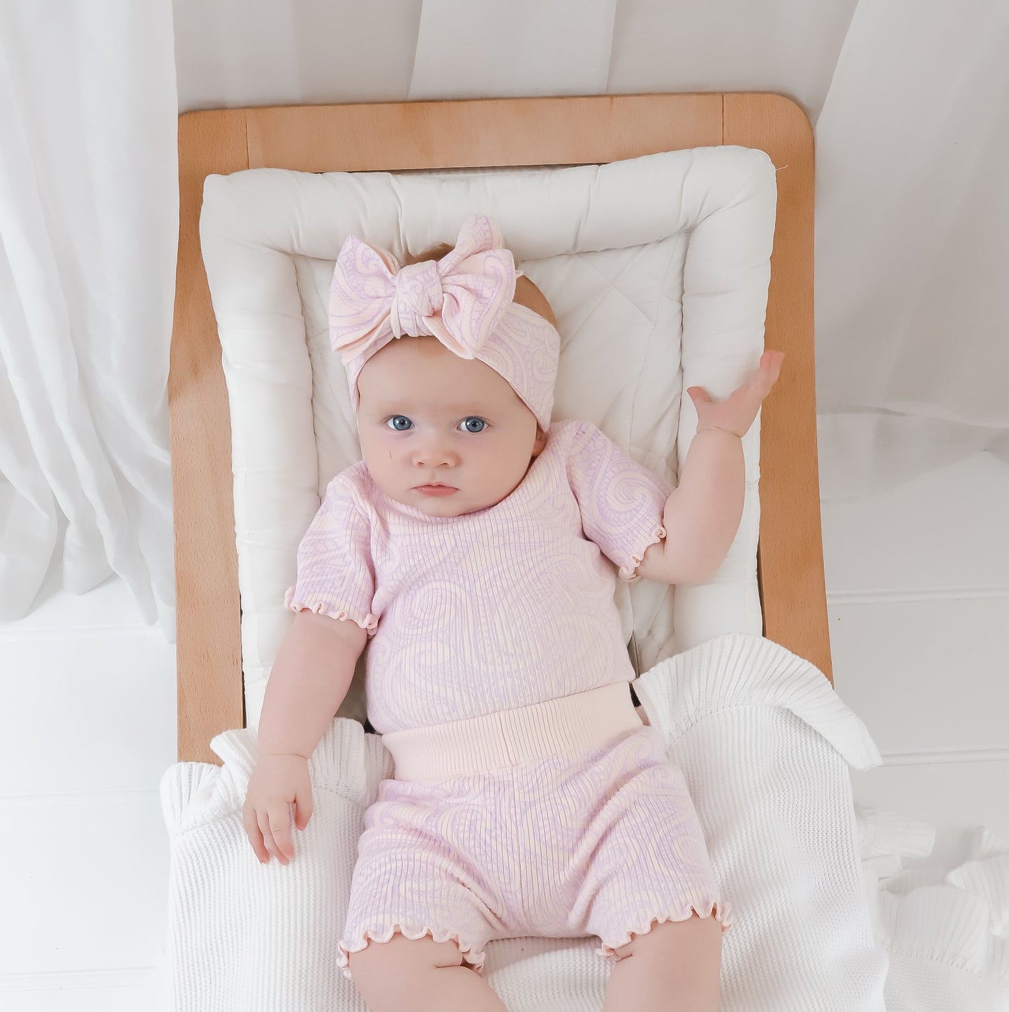 Basics ribbed knit bodysuit short sleeve- Petal & Bloom