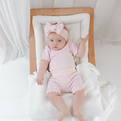 Basics ribbed knit Bike Shorts- The wolf- Petal & bloom