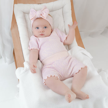 Basics ribbed knit Bike Shorts- The wolf- Petal & bloom