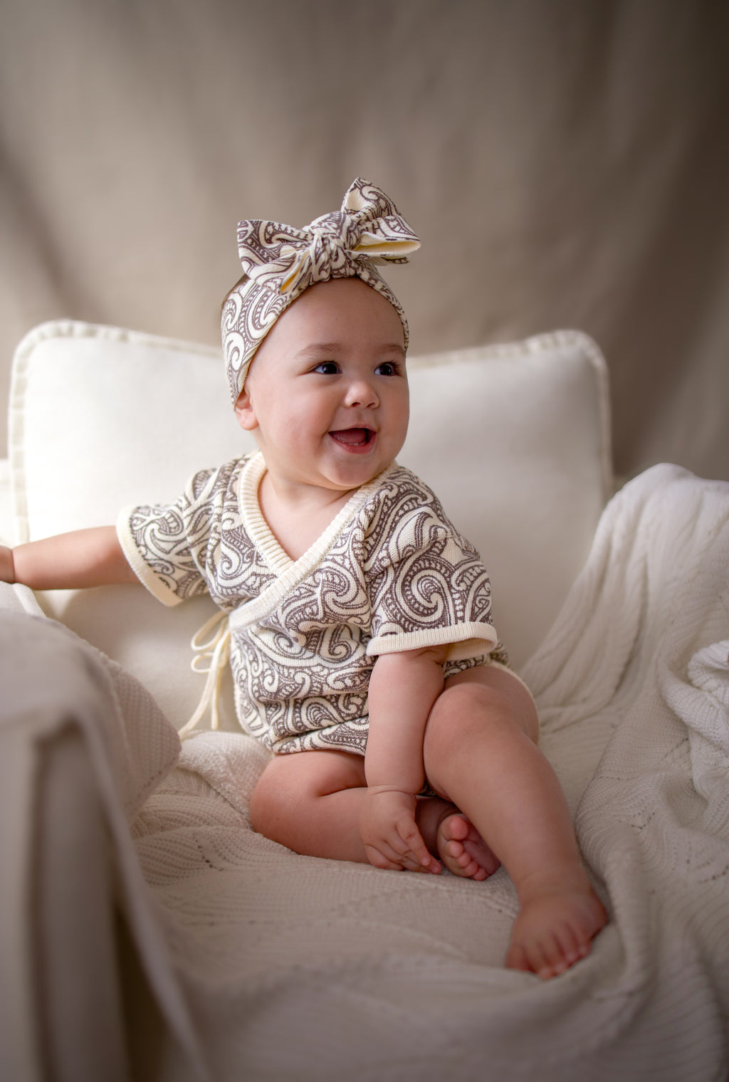 Kimono romper - The wolf - Sable