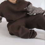 The wolf - Tracksuit pants- Chocolate brown