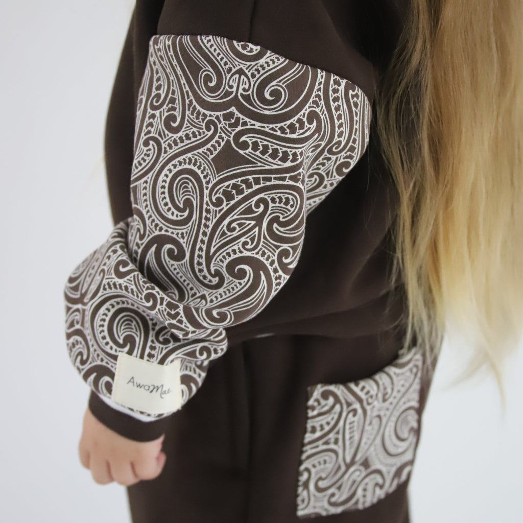 The wolf - Pull over - Chocolate brown