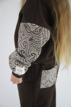 The wolf - Tracksuit pants- Chocolate brown