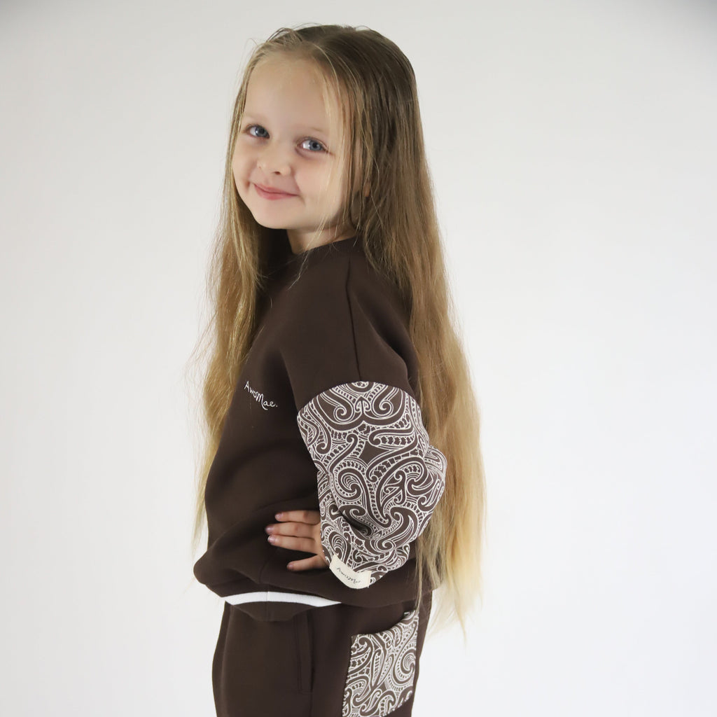 The wolf - Pull over - Chocolate brown