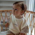 Basics knitted oversized tee - The wolf - Sable
