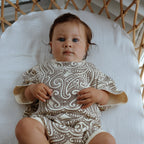 Knitted Tee Romper - The Wolf - Sable
