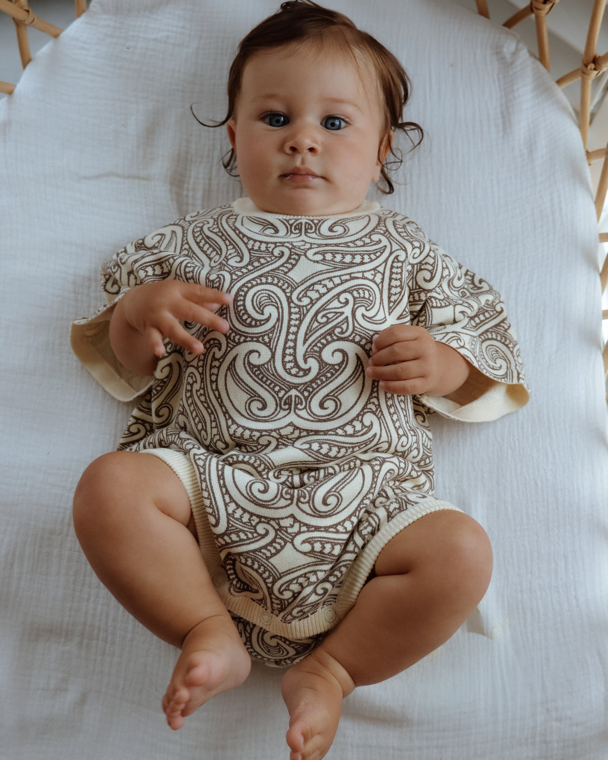 Knitted Tee Romper - The Wolf - Sable