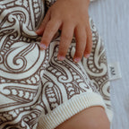 Knitted Tee Romper - The Wolf - Sable