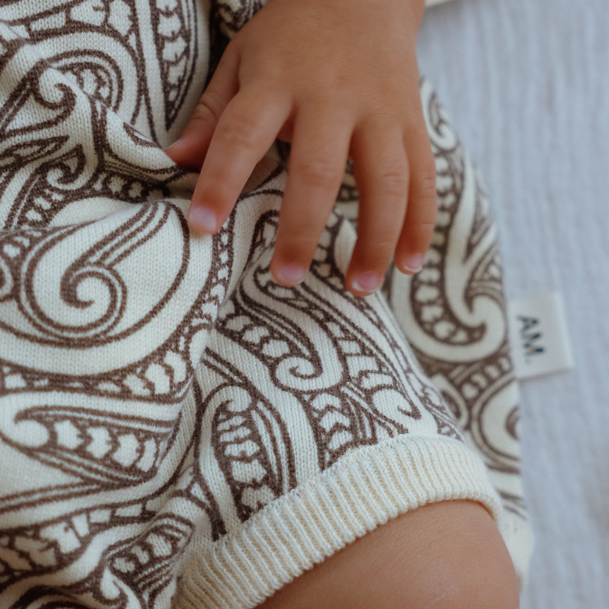 Knitted Tee Romper - The Wolf - Sable