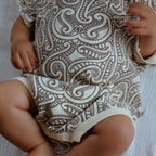 Knitted Tee Romper - The Wolf - Sable