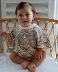 Knitted Tee Romper - The Wolf - Sable