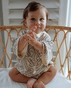 Knitted Tee Romper - The Wolf - Sable