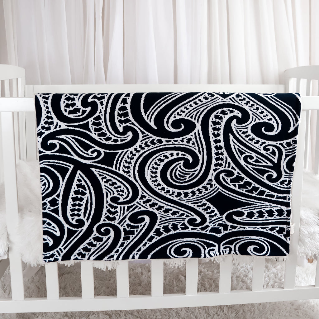 The wolf Sherpa blanket - Midnight