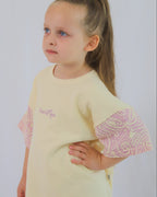 Basics knitted oversized tee - The wolf -  Dahlia