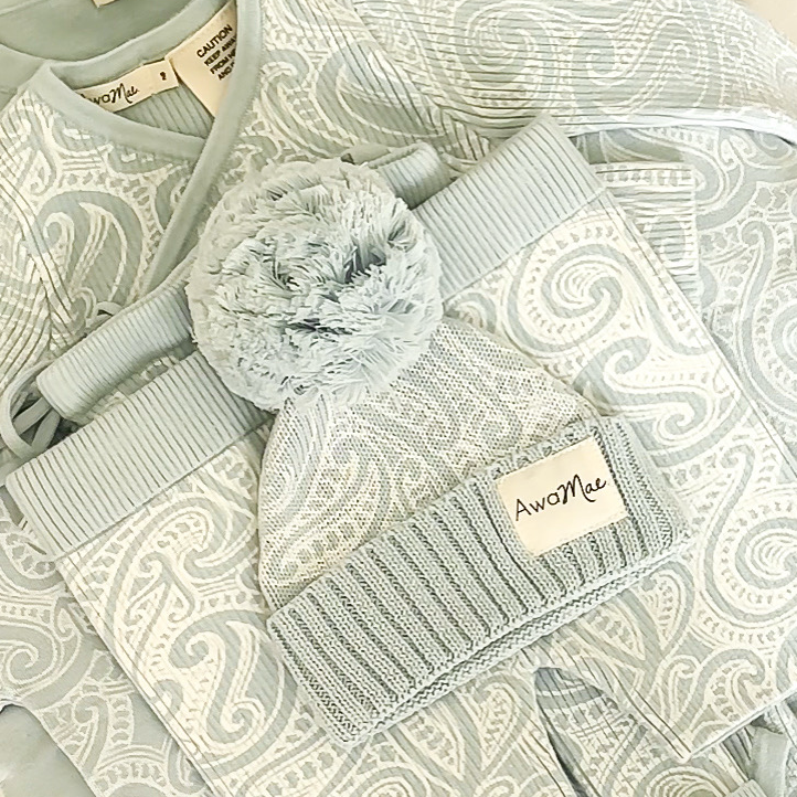 The Wolf Beanie - Sky